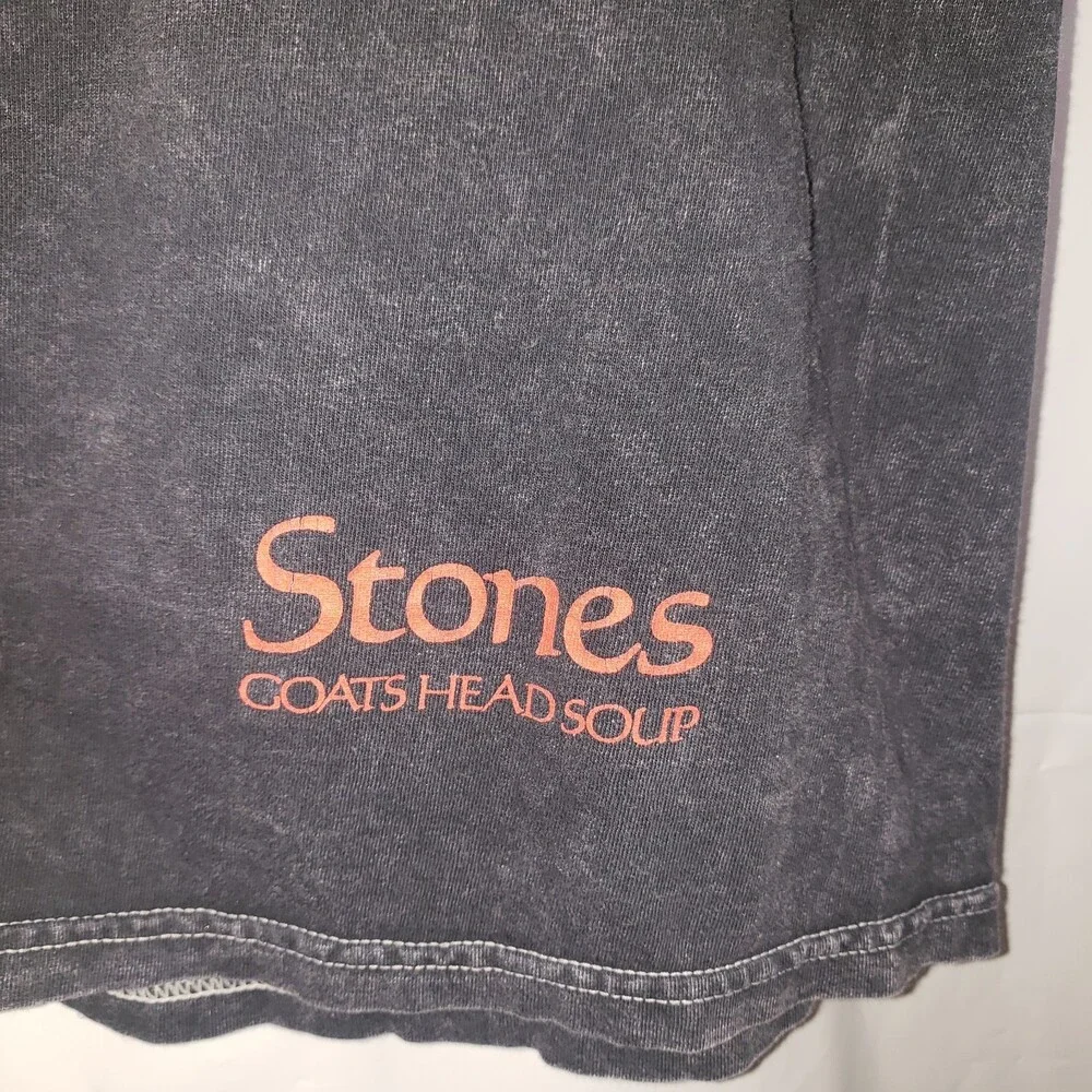 Rolling Stones Goats Head Soup Black T Shirt Size Large - Picture 5 of 6